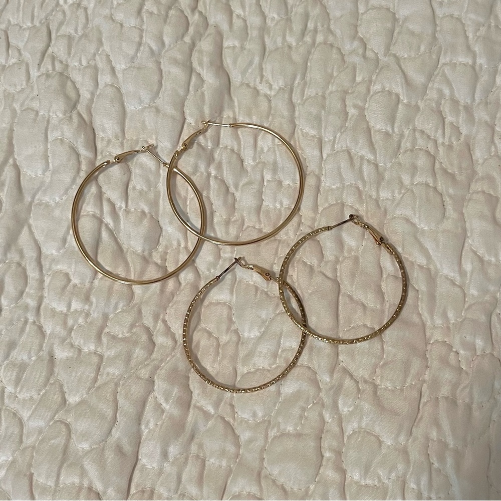 Gold hoops sets